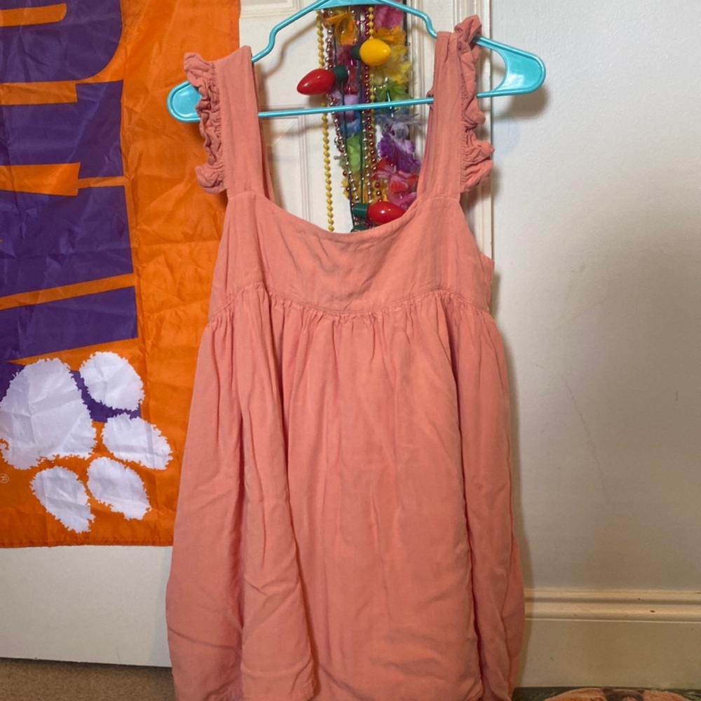 Coral vestique dress